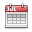 Calendar Month View Icon 32x32 png